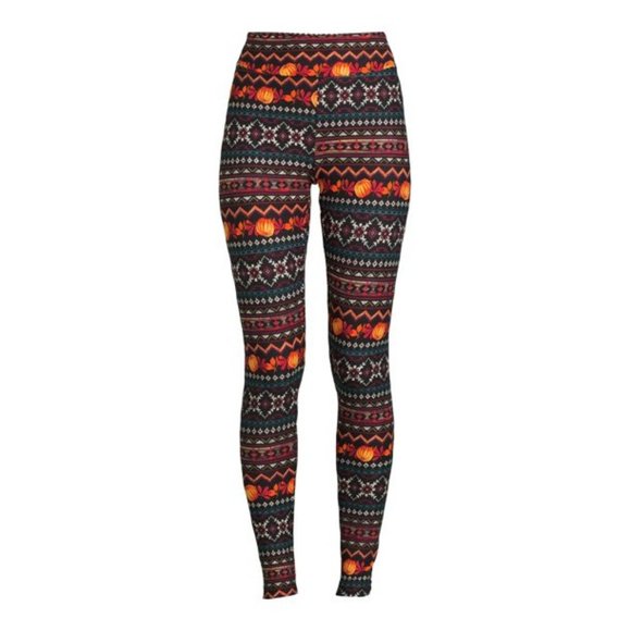 Women's Halloween Leggings Black Soot Harvest - Picture 4 of 6